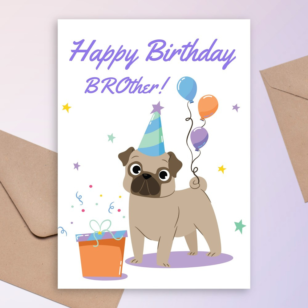 Family Birthday Cards - Customize &amp; Print Or Download in Free Printable Birthday Cards for Brother