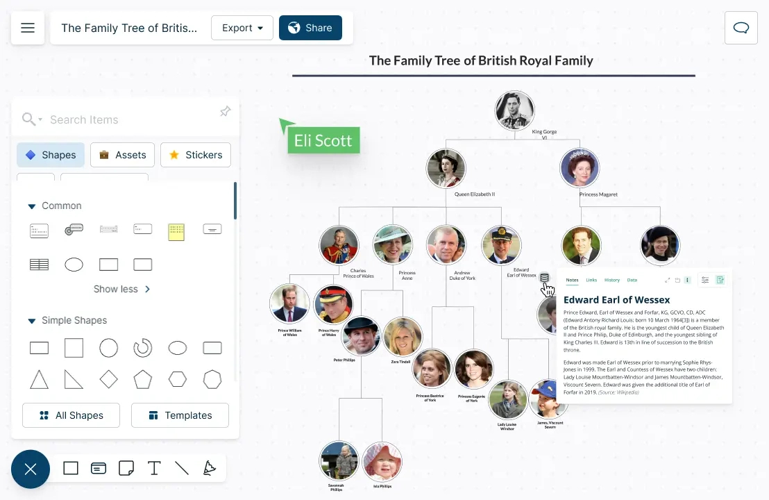 Family Tree Maker | Family Tree Charts &amp;amp; Templates | Creately regarding Family Tree Maker Online Free Printable