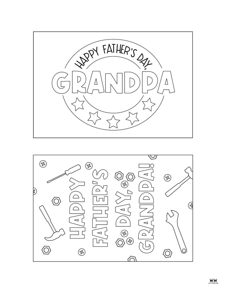 Father'S Day Cards - 50 Free Printables | Printabulls for Free Printable Fathers Day Coloring Pages for Grandpa