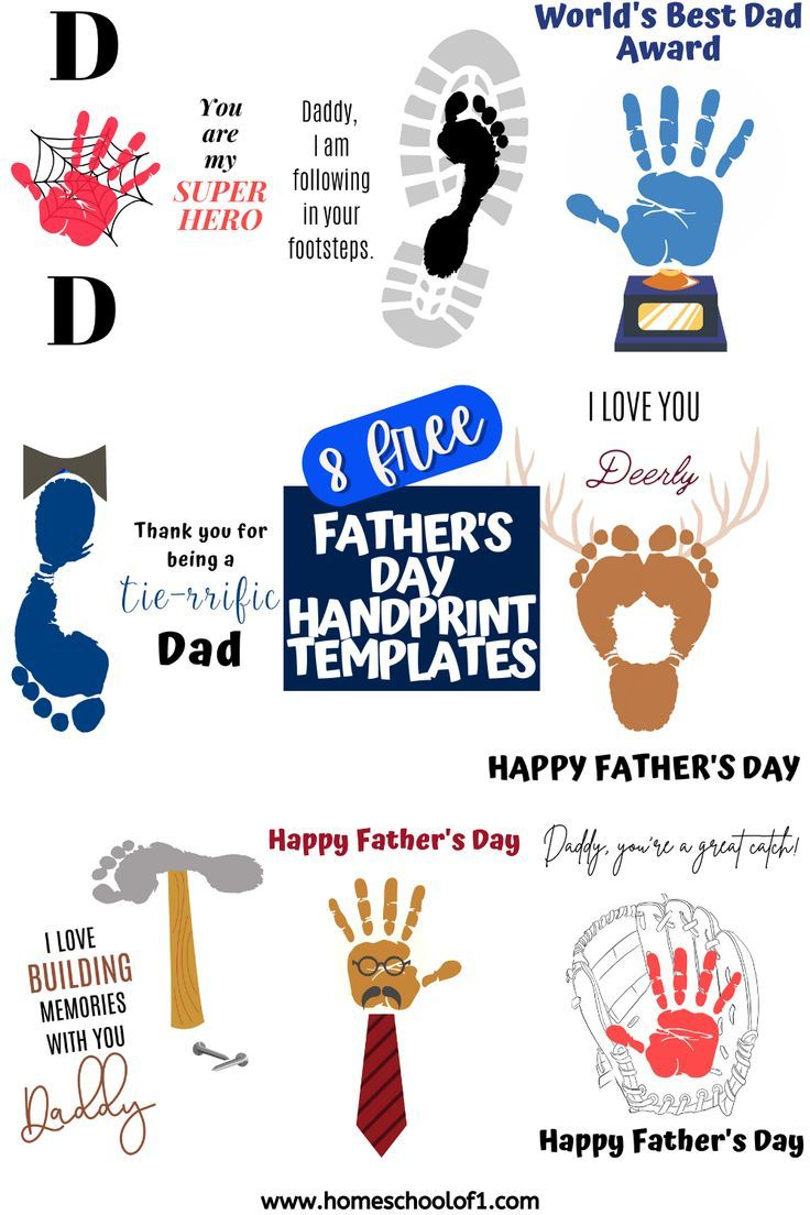 Father&amp;#039;S Day Handprints | Father&amp;#039;S Day Activities, Fathers Day Art within Free Preschool Fathers Day Printables