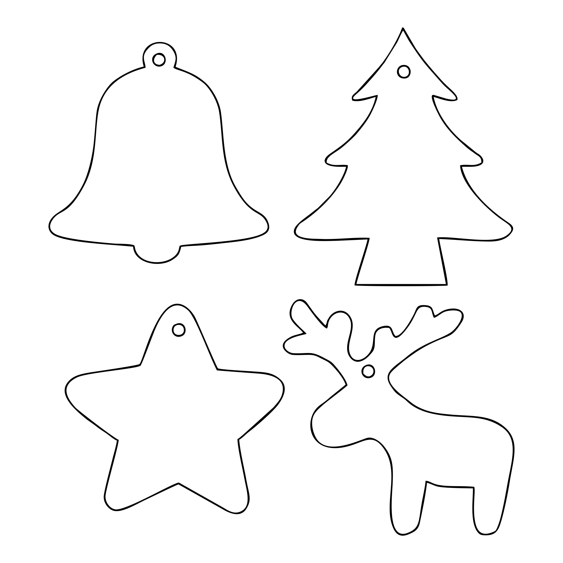 Felt Christmas Ornaments Coloring Page with regard to Free Printable Christmas Ornament Patterns