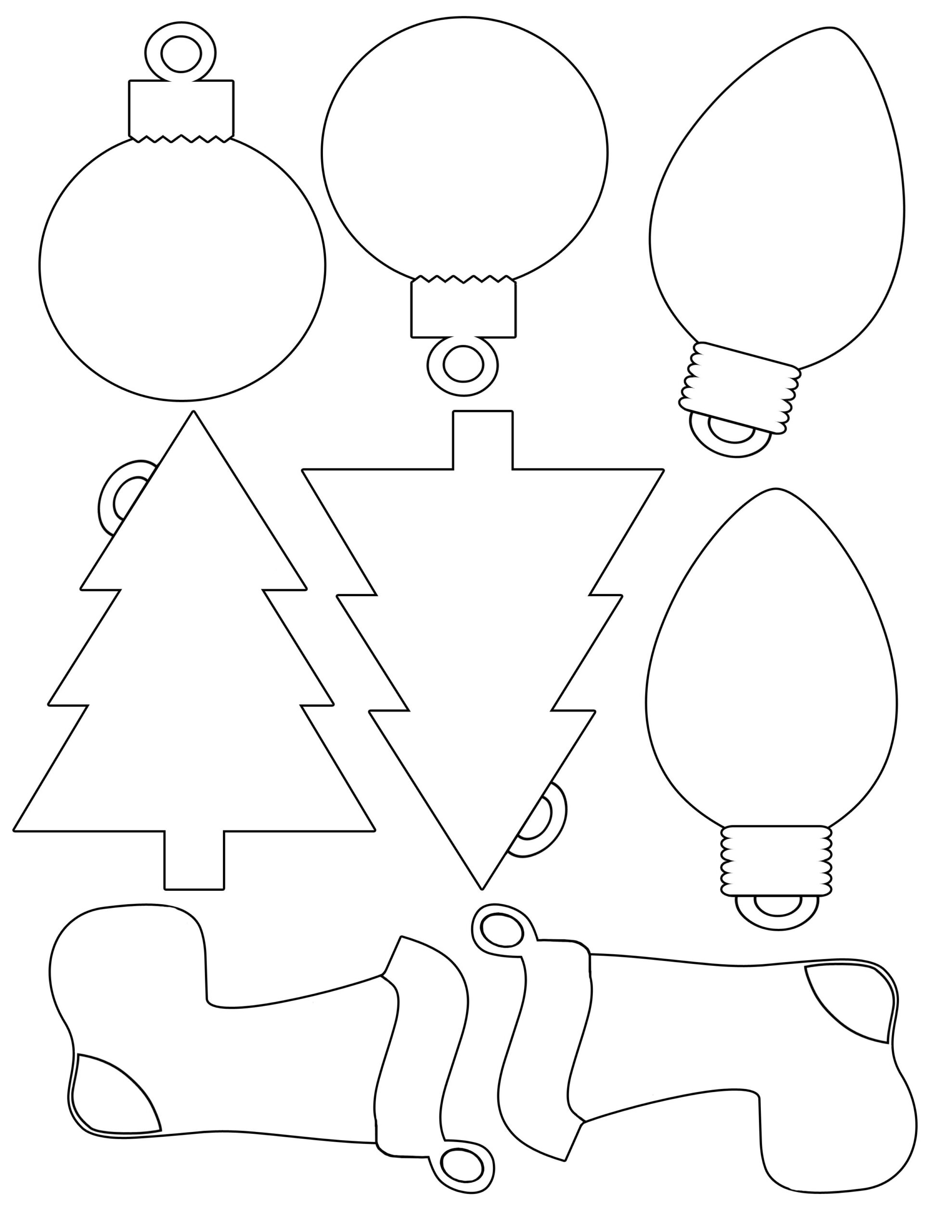 Festive Christmas Templates For Your Creative Projects with regard to Free Printable Christmas Cutouts