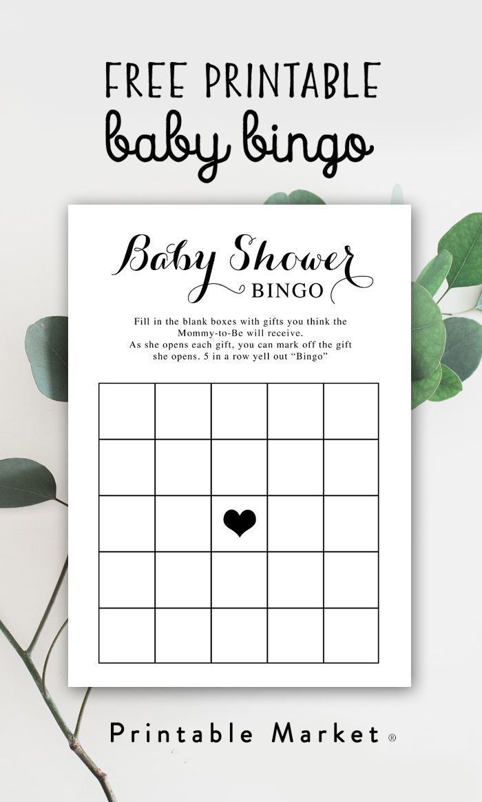 Find The Perfect Printable - Printable Market | Baby Shower Game within Free Printable Baby Shower Bingo Blank Cards