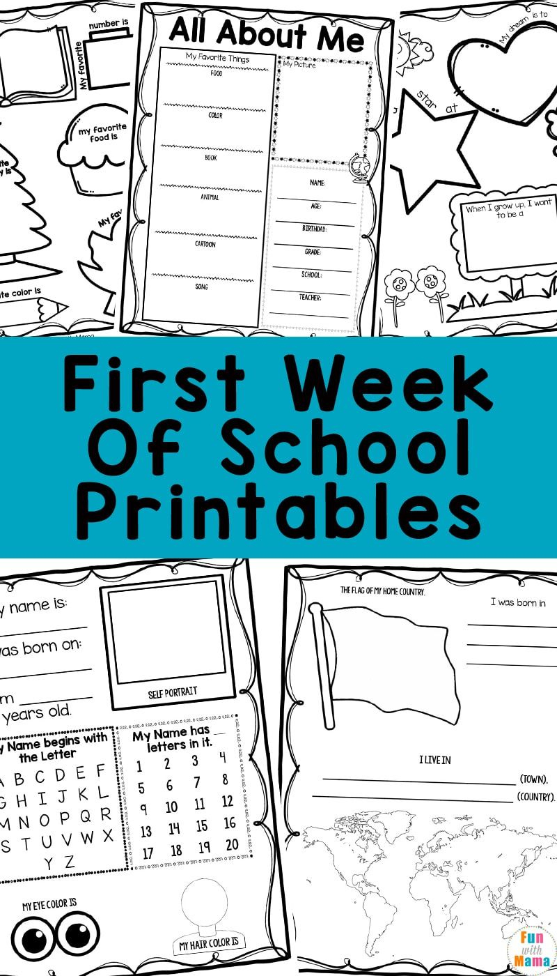 First Day Of School Activities + Printables | First Day Of School regarding Free Printable First Day of School Activities