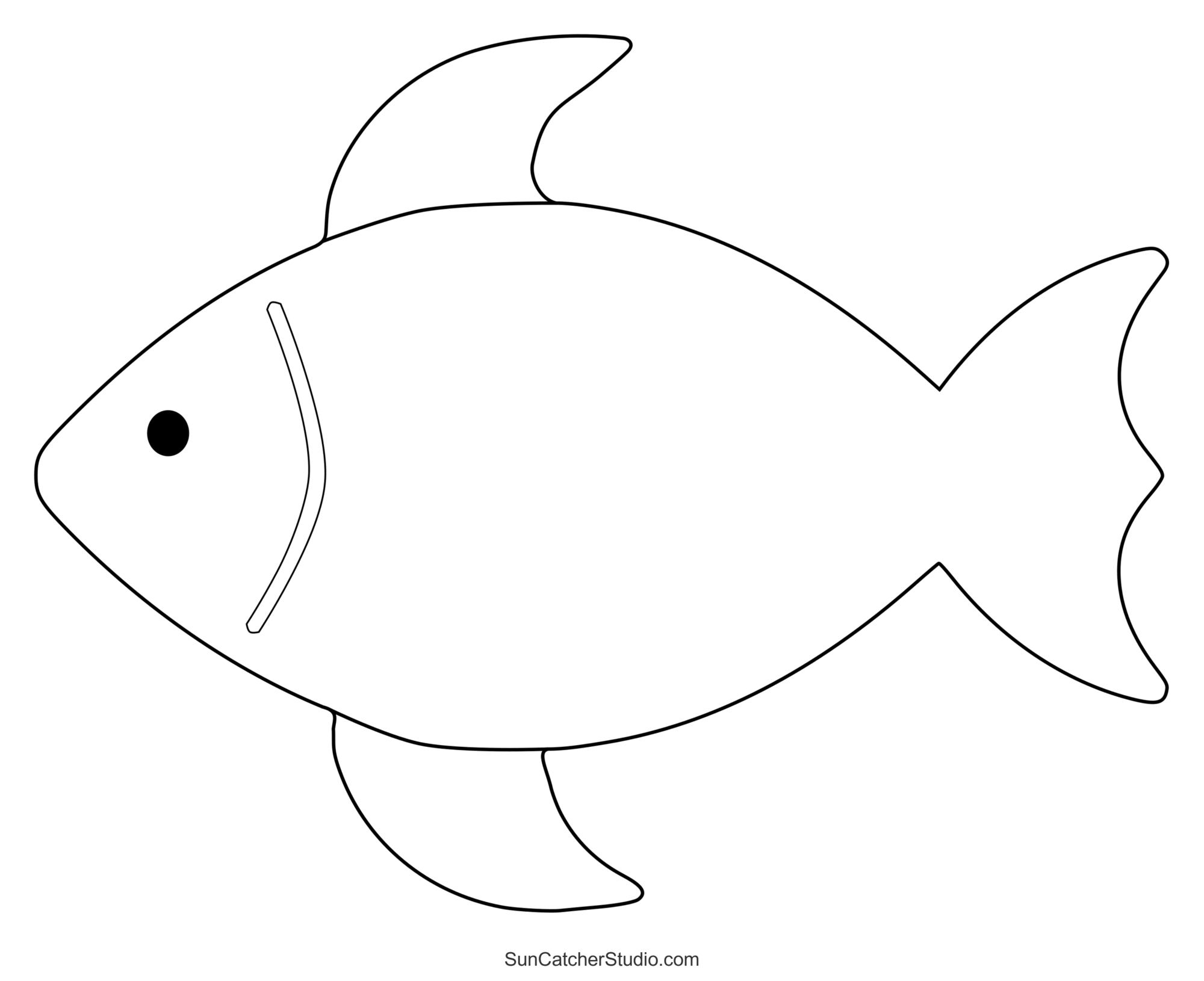 Fish Patterns And Marine Templates (Printable Stencils) – Diy within Free Printable Fish Stencils