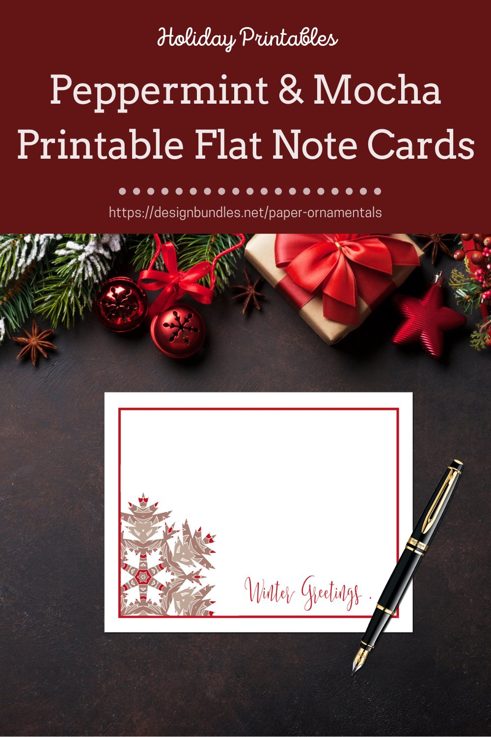 Flat Note Card, Christmas Snowflake 1 Printable Card Set regarding Free Printable Flat Christmas Cards