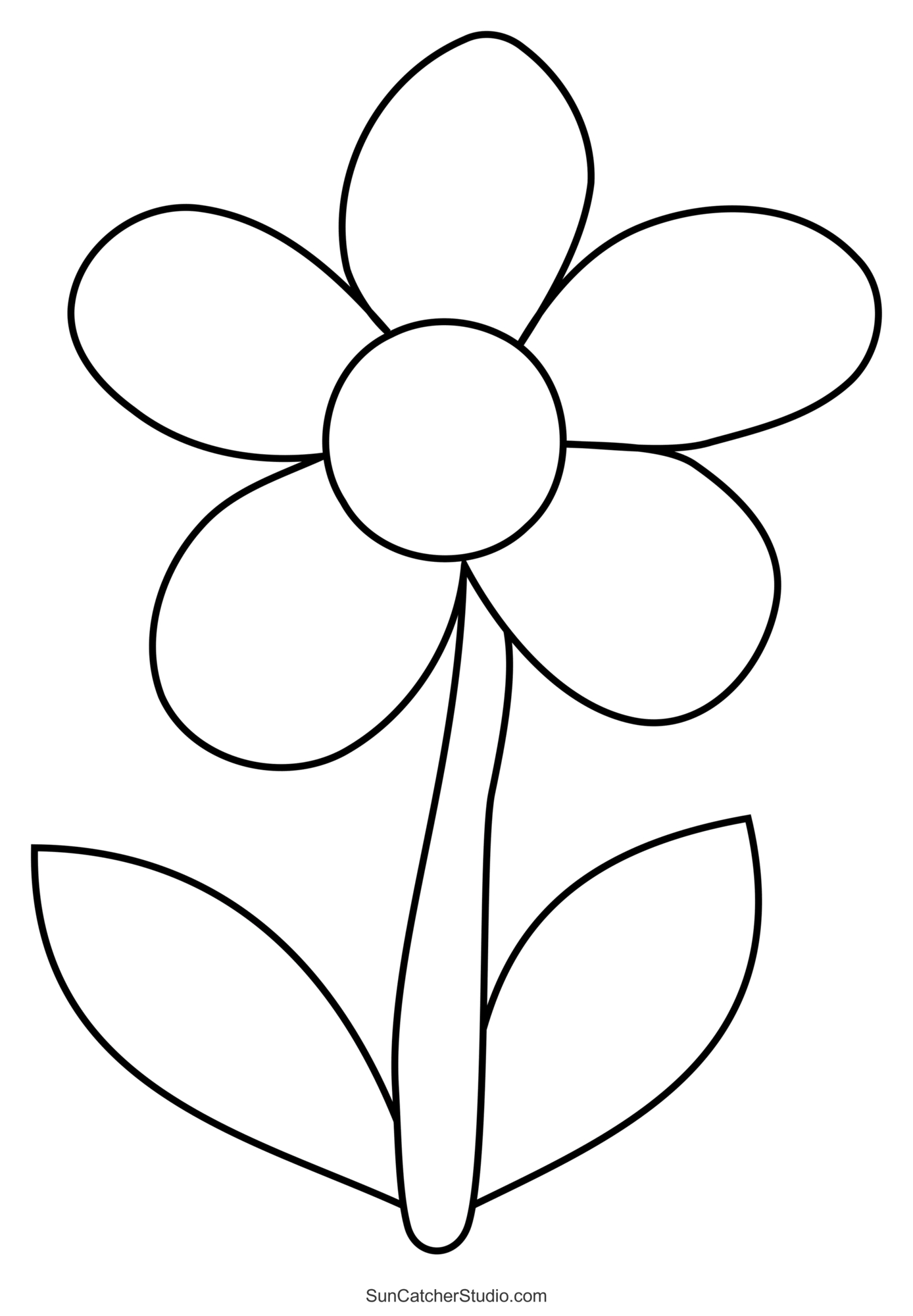 Flower Templates, Patterns, Svg Files (Printable Stencils) – Diy inside Free Printable Flower Template