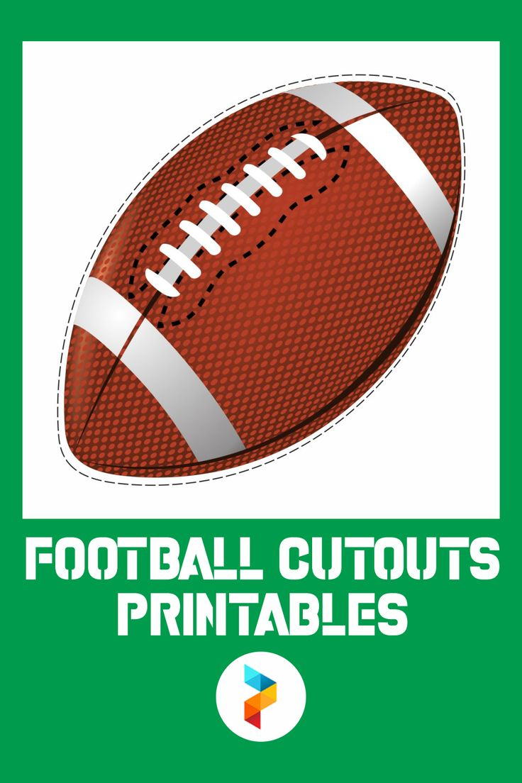 Football Cutouts Printables | Football Template, Football intended for Free Football Printables