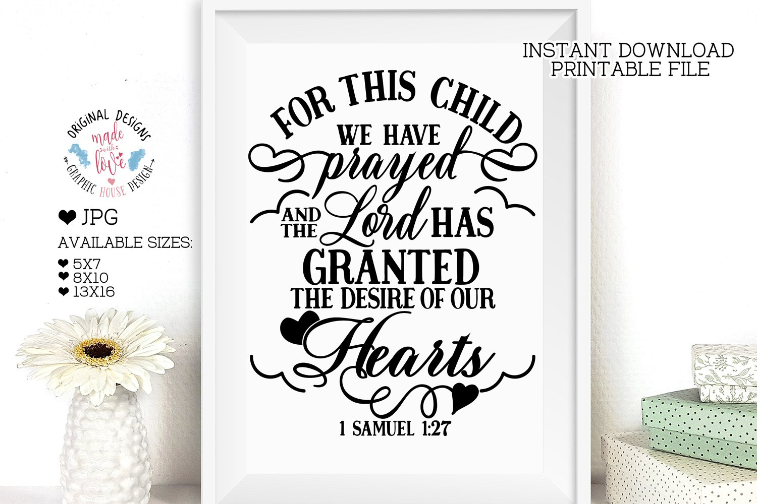 For This Child We Have Prayed - Bible Printable throughout For This Child We Have Prayed Free Printable