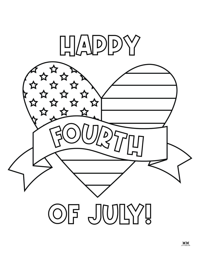 Fourth Of July Coloring Pages - 50 Free Printables | Printabulls intended for Free Printable 4Th Of July Coloring Pages