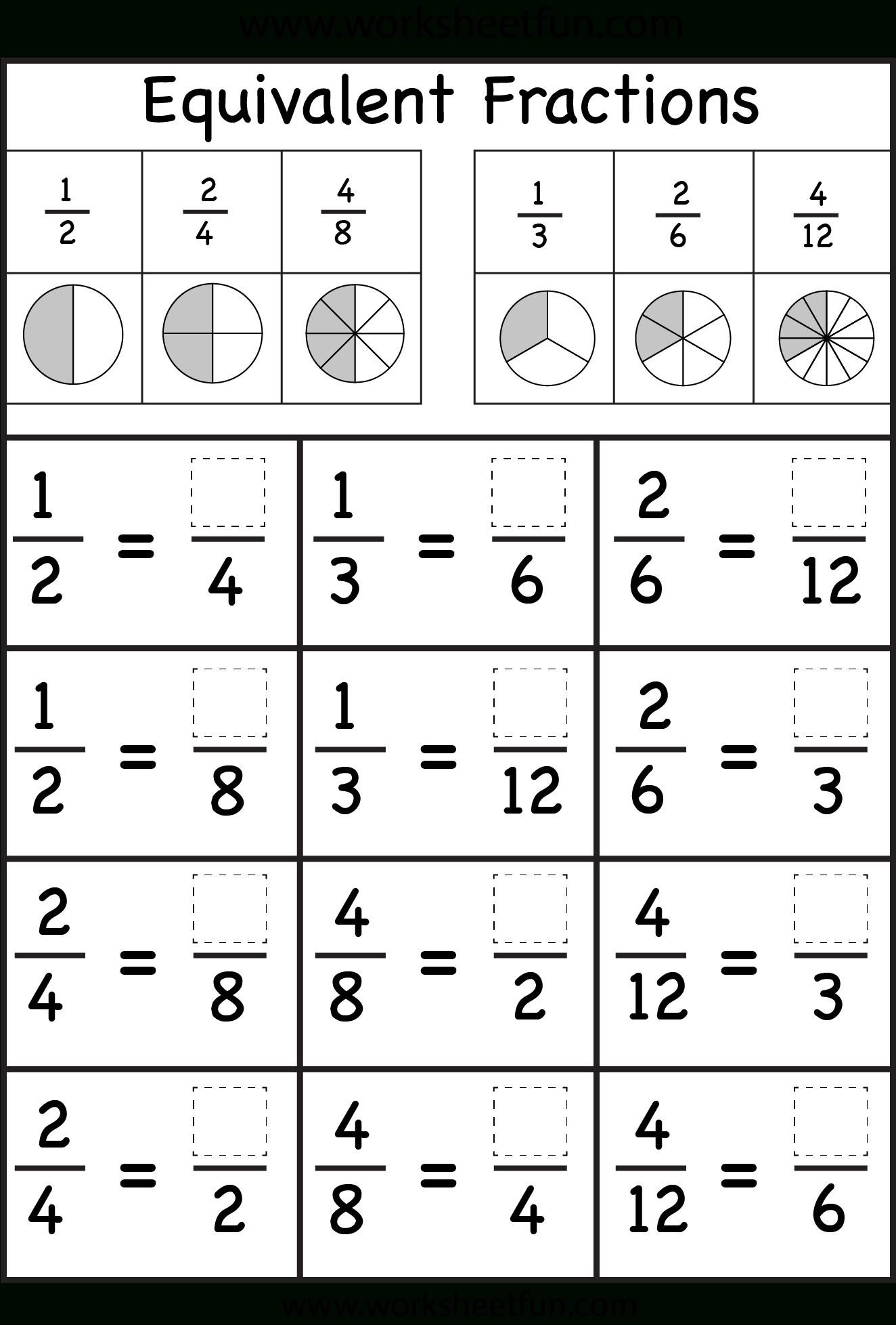 Fraction / Free Printable Worksheets | Math Fractions Worksheets pertaining to Free Printable Fraction Worksheets KS2