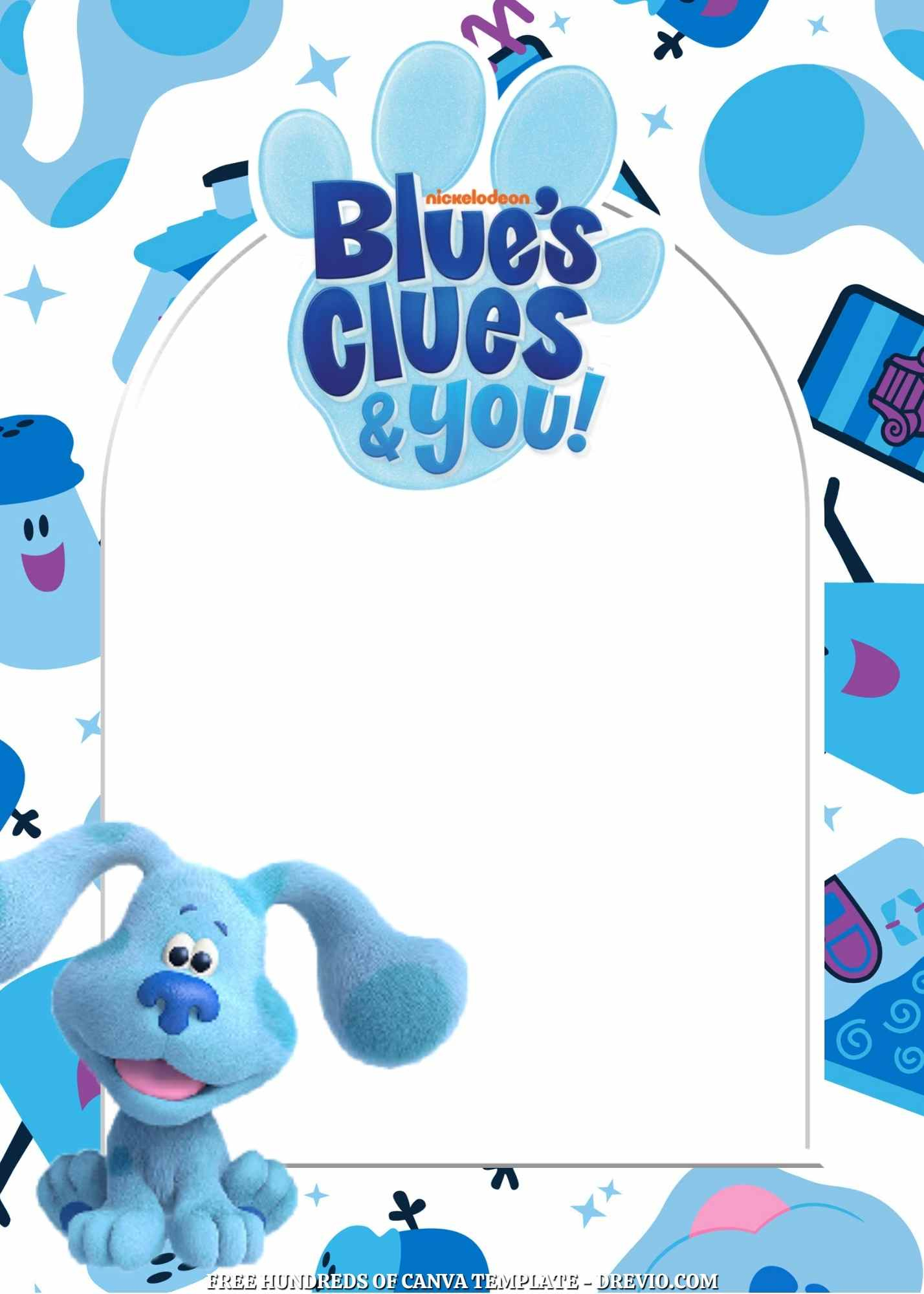 Free – 14+ Blue&amp;#039;S Clues Canva Birthday Invitation Templates regarding Blue&amp;#039;S Clues Invitations Free Printable