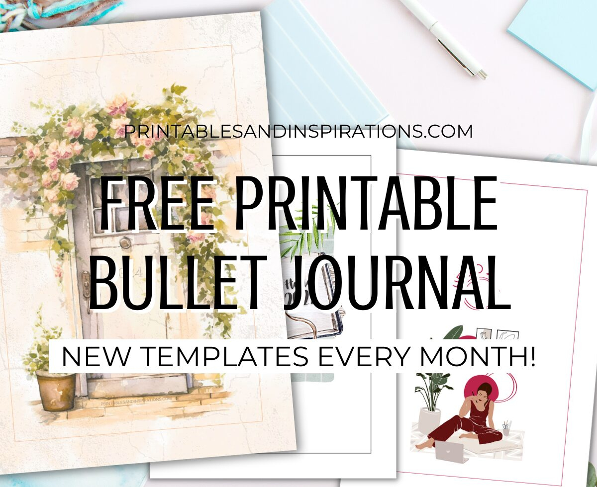 Free 2024 Bullet Journal Printables To Start The Year Right with regard to Free Bullet Journal Printables 2025