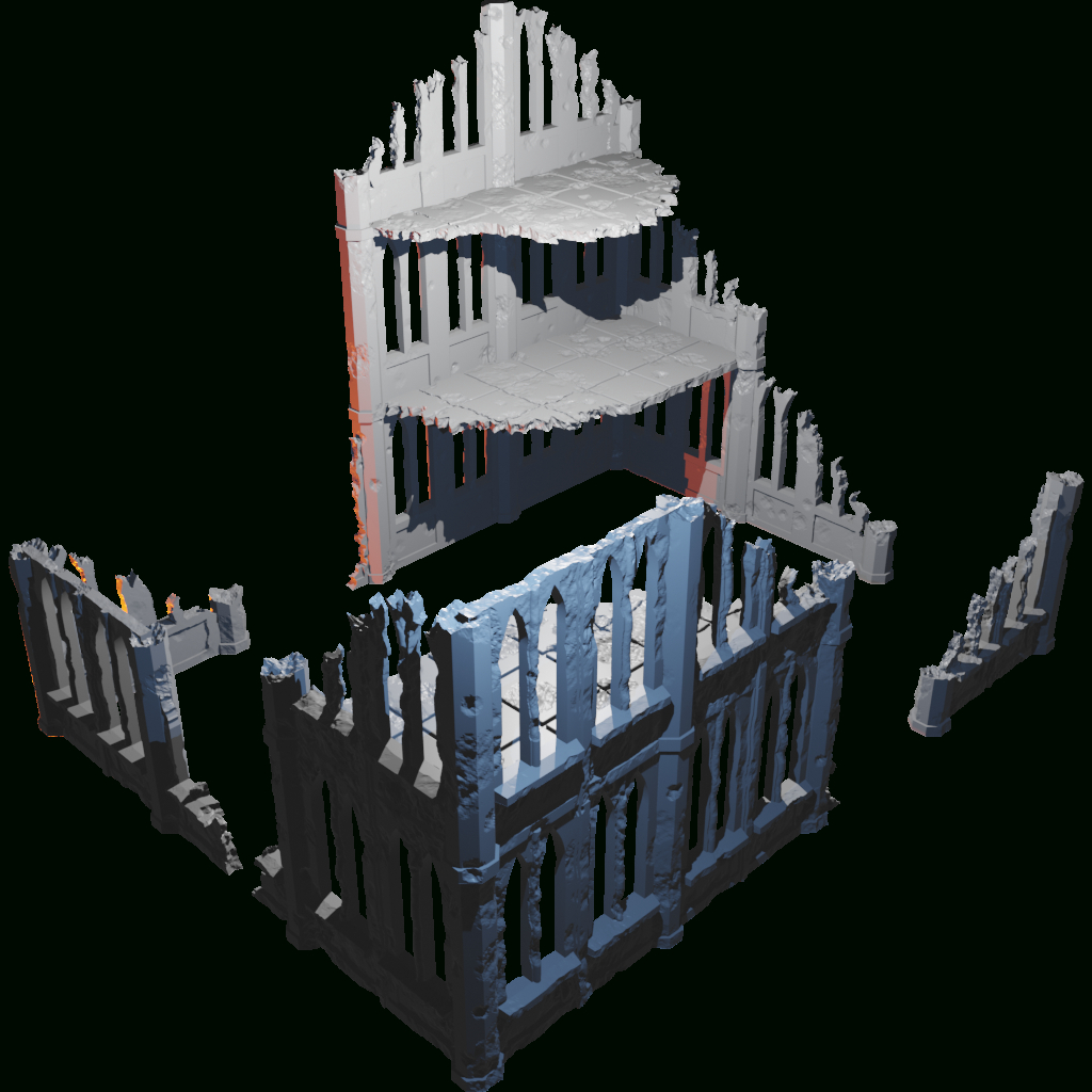 Free 3D File Scifi Gothic Terrain Library 🎲・3D Printable Model for Free 3D Printable Terrain
