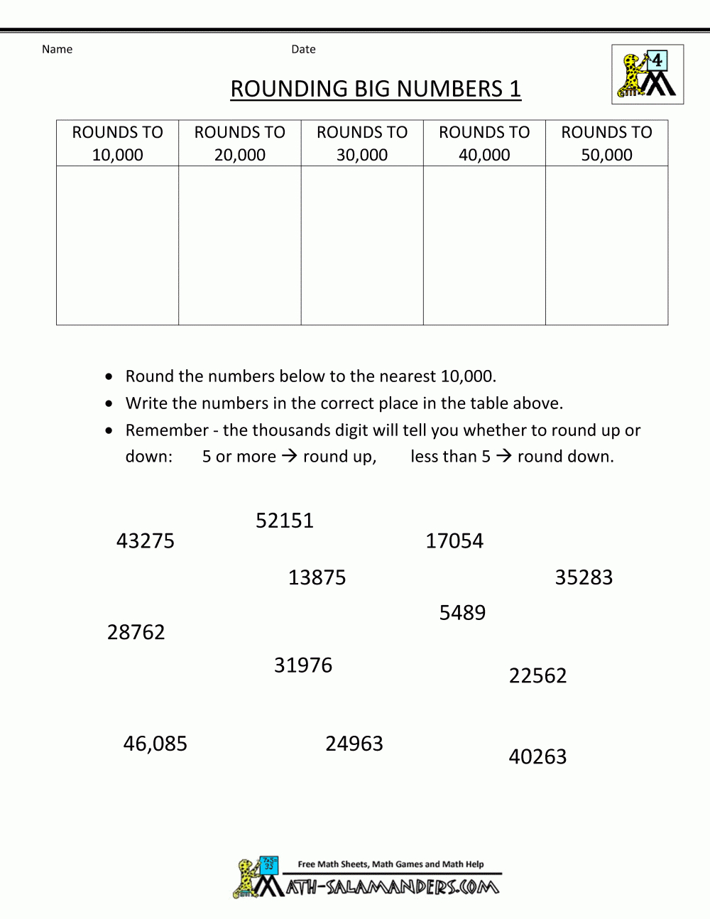 Free-4Th-Grade-Math-Worksheets-Rounding-Big-Numbers-1.Gif 1,000 pertaining to Free Printable 4Th Grade Rounding Worksheets