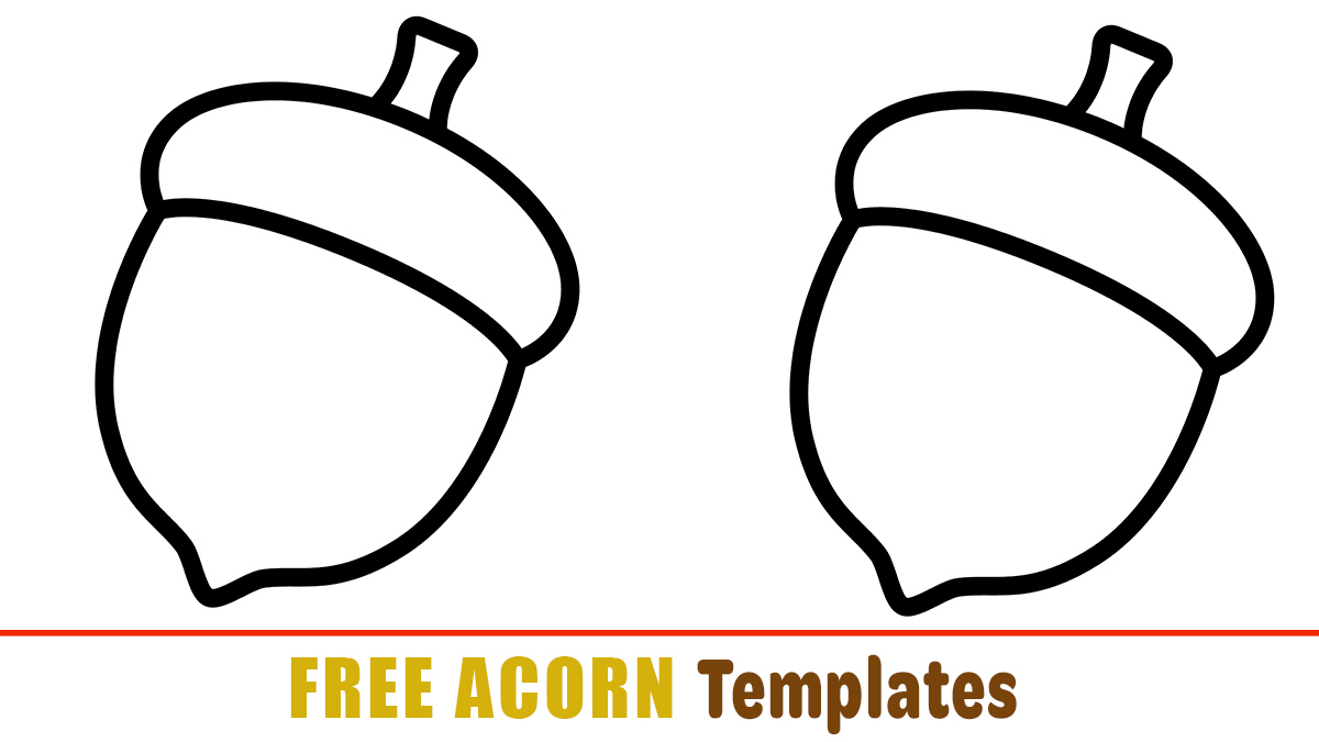 Free Acorn Templates For Crafts - Happy Toddler Playtime throughout Acorn Template Free Printable