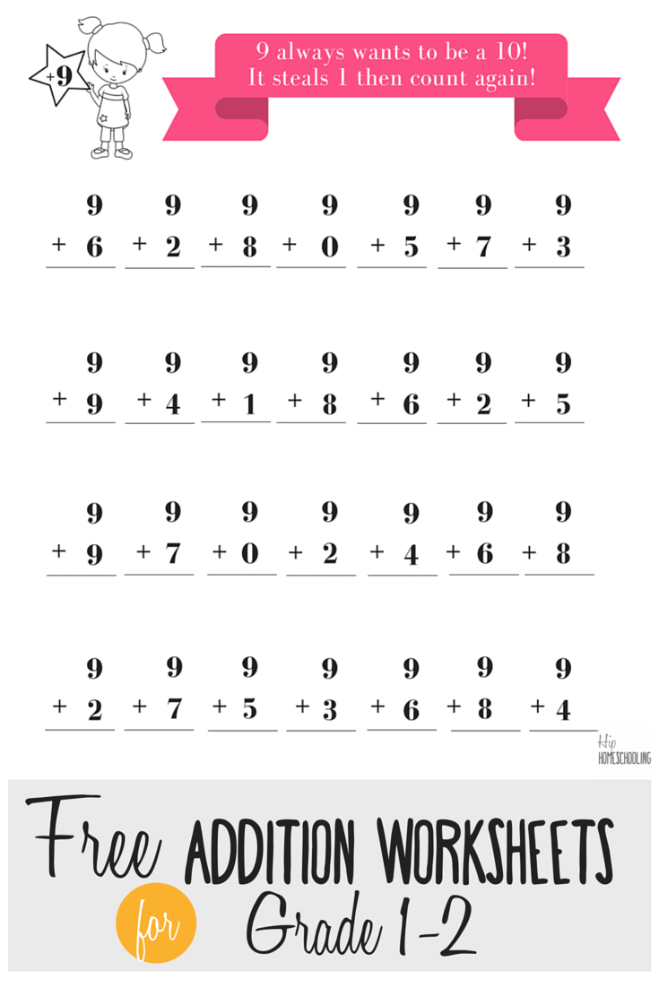 Free Addition Worksheets For Grades 1 And 2 | Math Addition pertaining to Free Printable Addition Worksheets