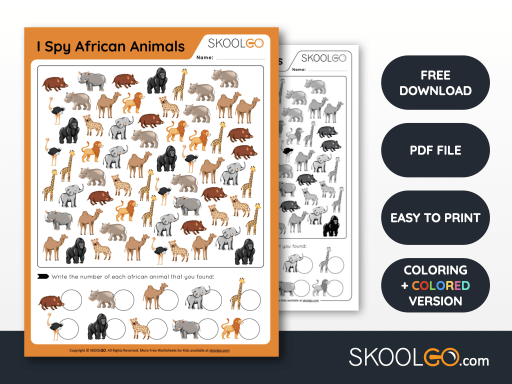 Free Africa Printable Worksheets - Skoolgo regarding Free Printable Worksheets on Africa