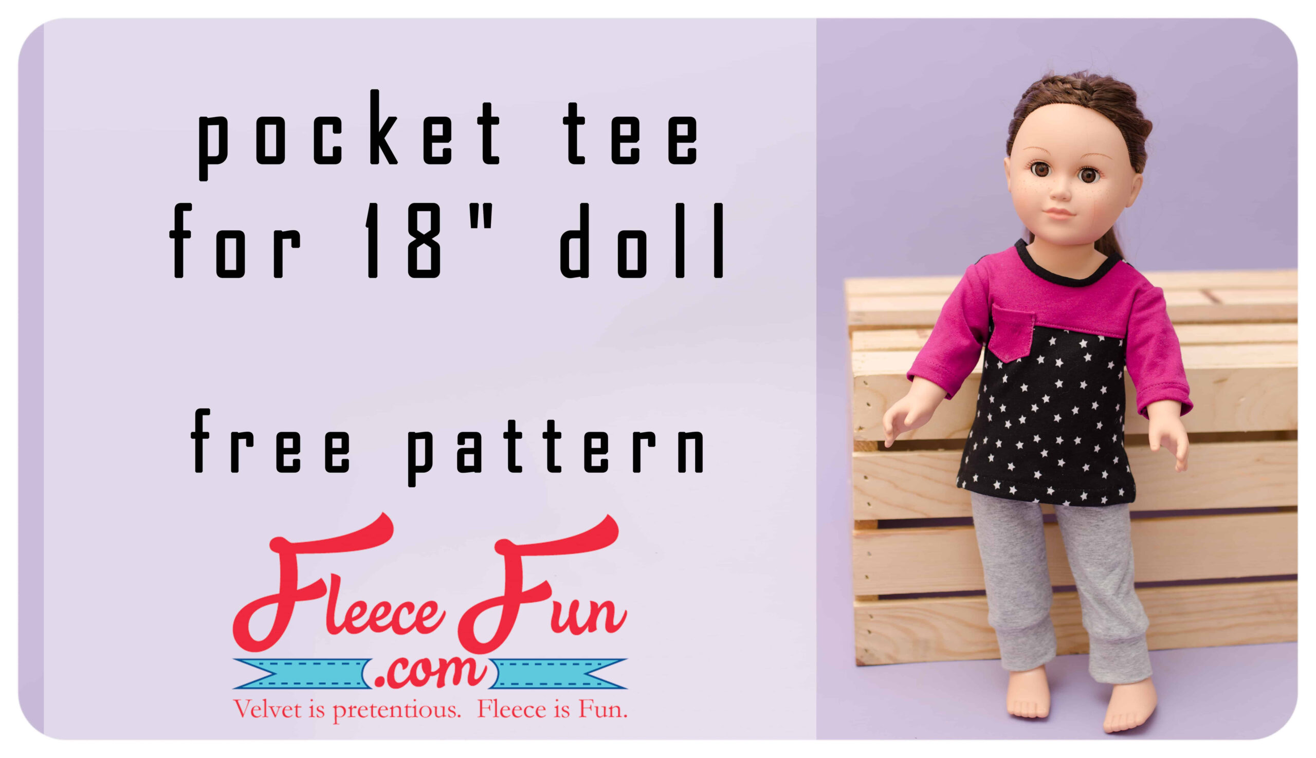 Free American Girl Doll Clothing Patterns ♥ Fleece Fun in American Girl Clothes Patterns Free Printable