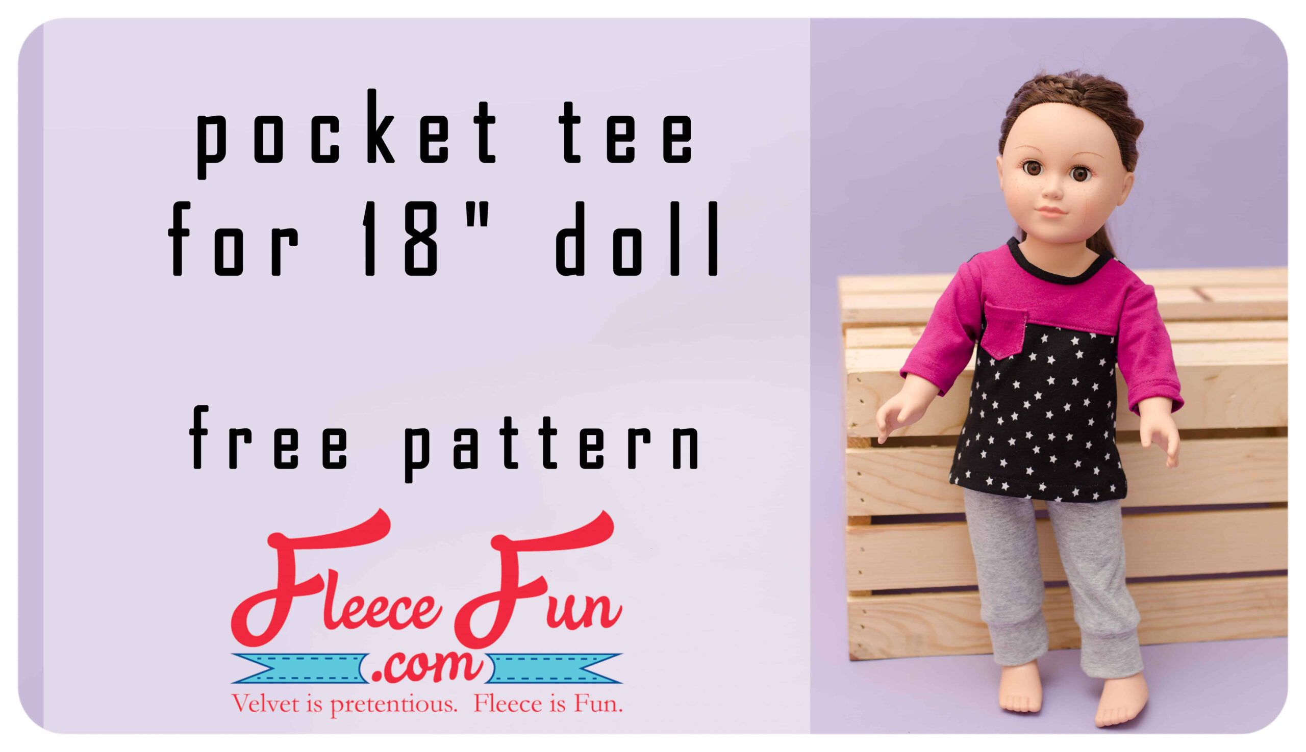 Free American Girl Doll Clothing Patterns ♥ Fleece Fun pertaining to American Girl Doll Clothes Patterns Free Printable