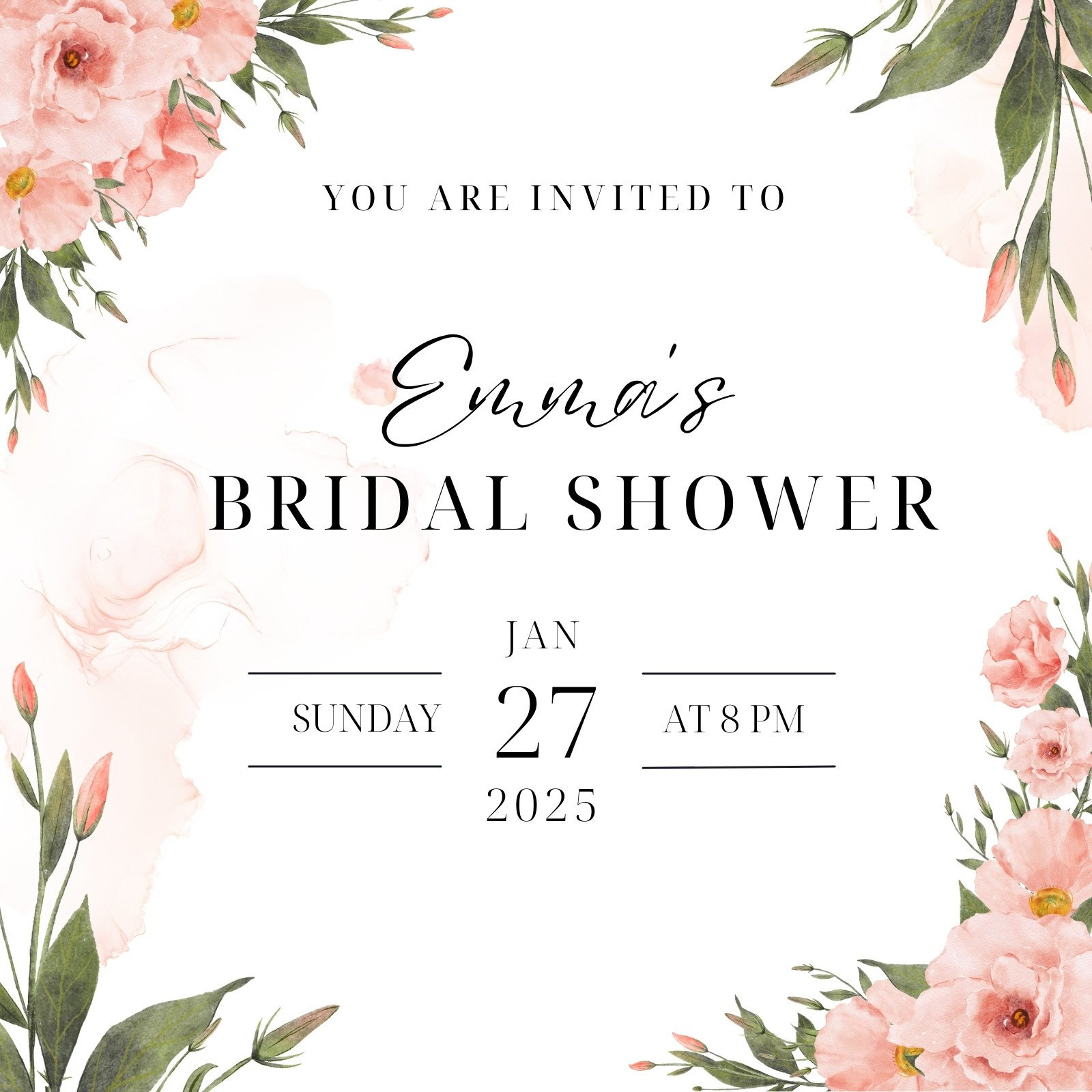 Free And Customizable Bridal Shower Templates with Invitations Bridal Shower Free Printable