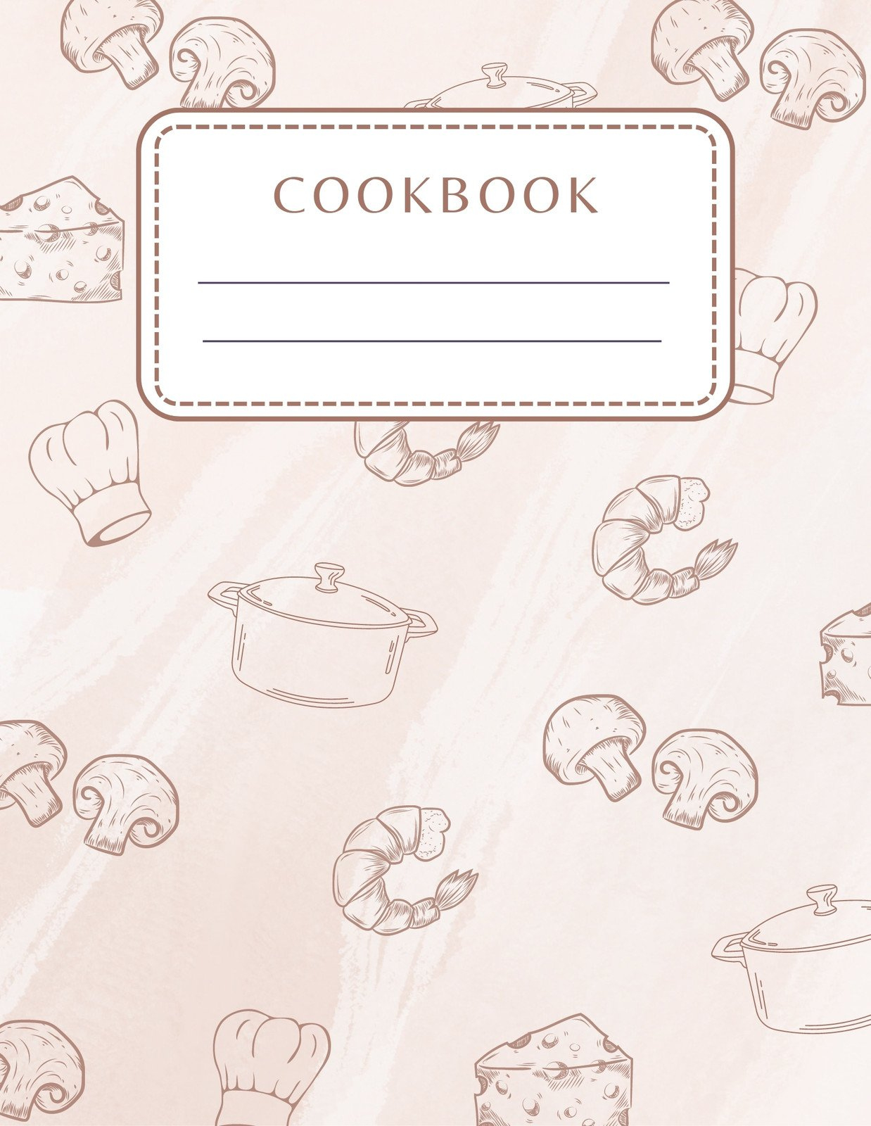 Free And Customizable Cookbook Templates for Free Printable Cookbooks