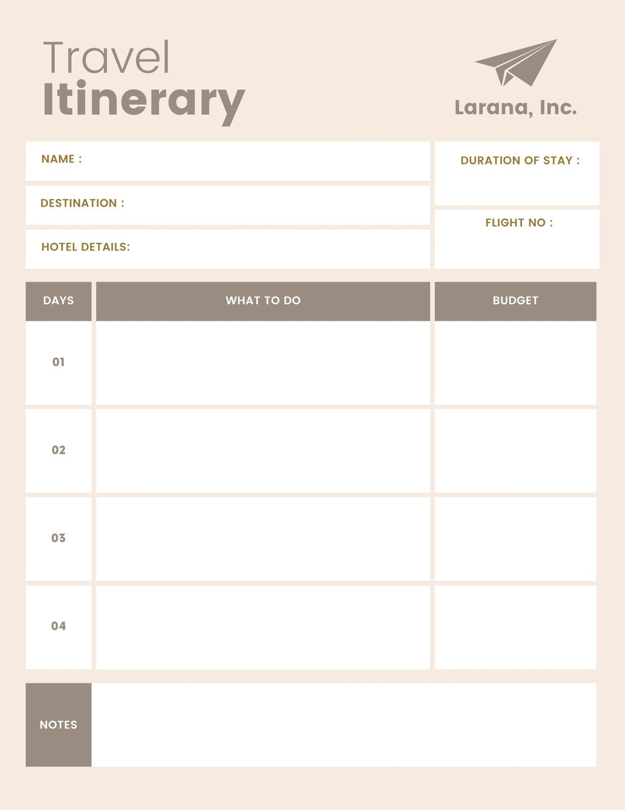 Free And Customizable Itinerary Planner Templates | Canva in Free Printable Itinerary