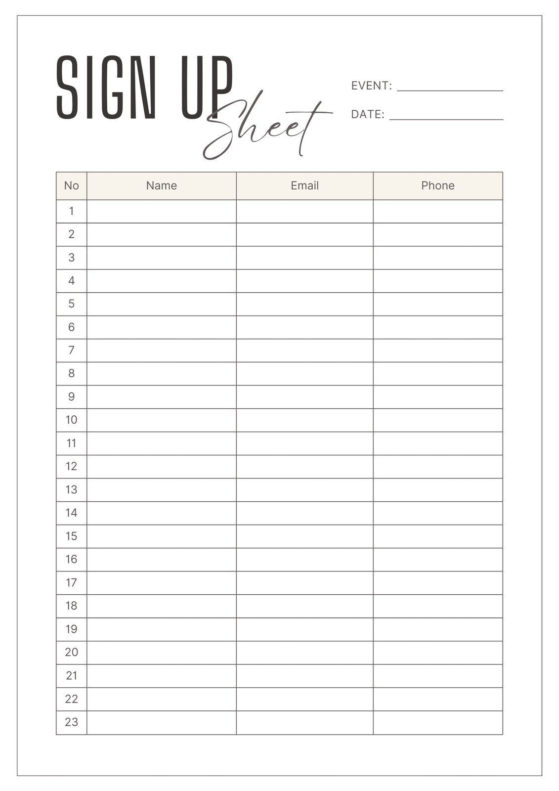 Free And Customizable Signing Templates with Free Sign Maker Printable