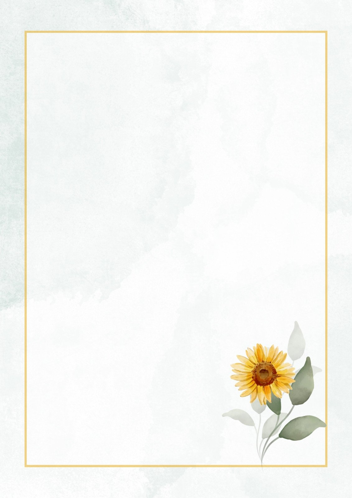 Free And Customizable Sunflower Templates for Free Printable Sunflower Stationery