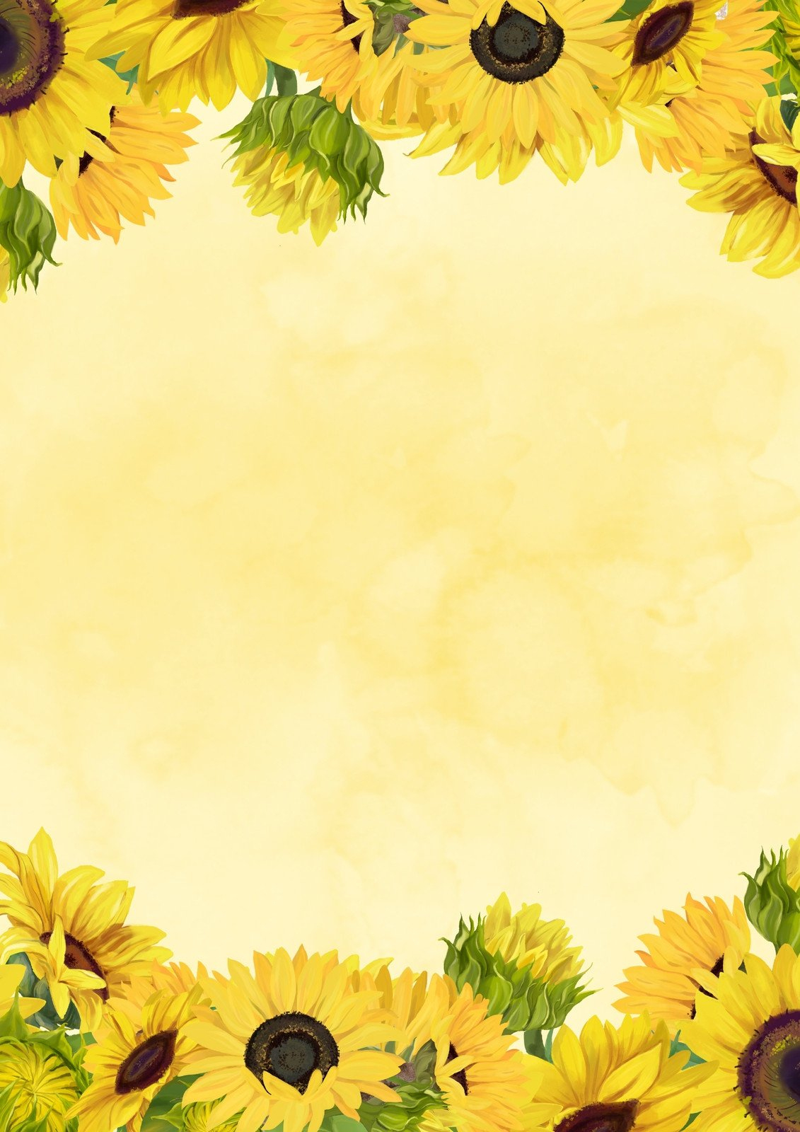 Free And Customizable Sunflower Templates pertaining to Free Printable Sunflower Wedding Invitation Templates