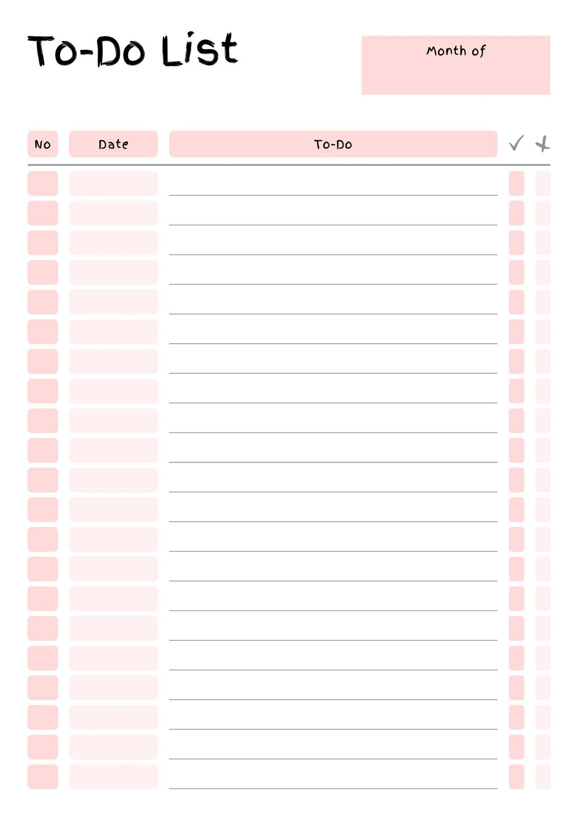 Free And Customizable To Do List Templates in To Do List Free Printable