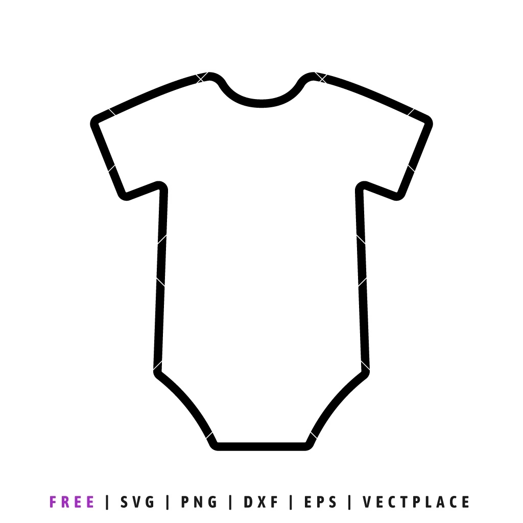 Free Baby Onesie Outline Svg - Vectplace with regard to Free Printable Onesies