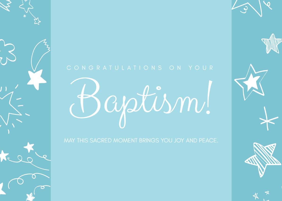 Free Baptism Card Templates &amp;amp; Examples - Edit Online &amp;amp; Download in Free Printable Baptism Greeting Cards