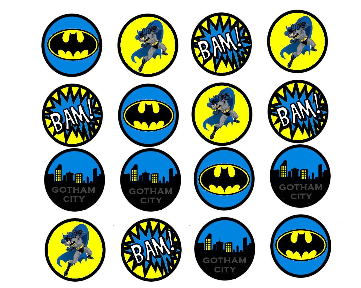 Free Batman Birthday Party Printables | Mysunwillshine pertaining to Batman Cupcake Toppers Free Printable