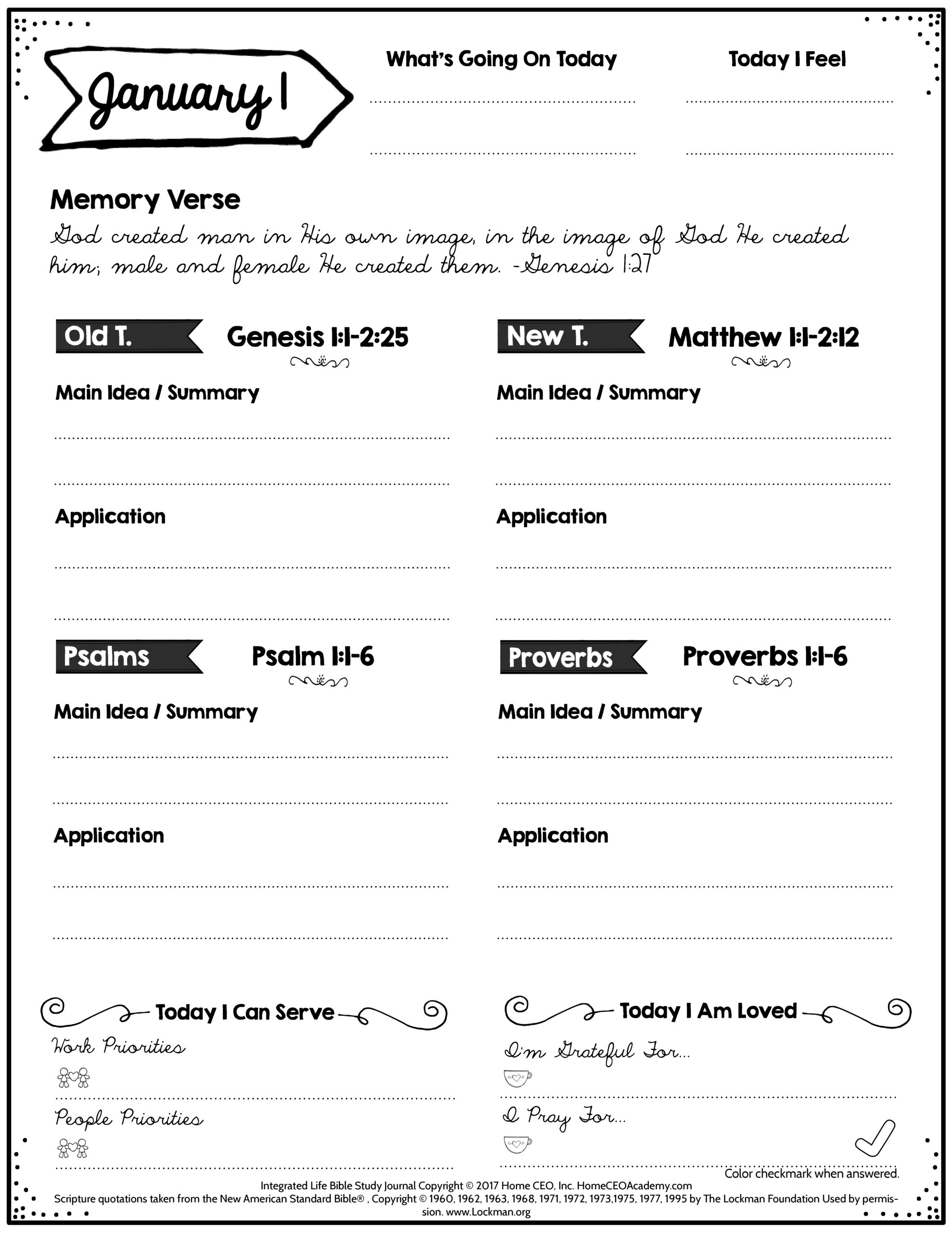 Free Bible Study Printables with regard to Free Printable Bible Study Journal Pages