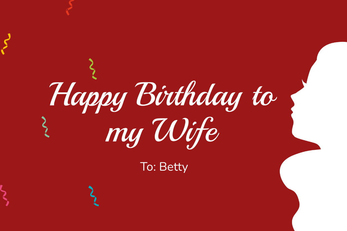 Free Birthday Card For Wife Templates &amp; Examples - Edit Online with Free Printable Birthday Cards for Wife