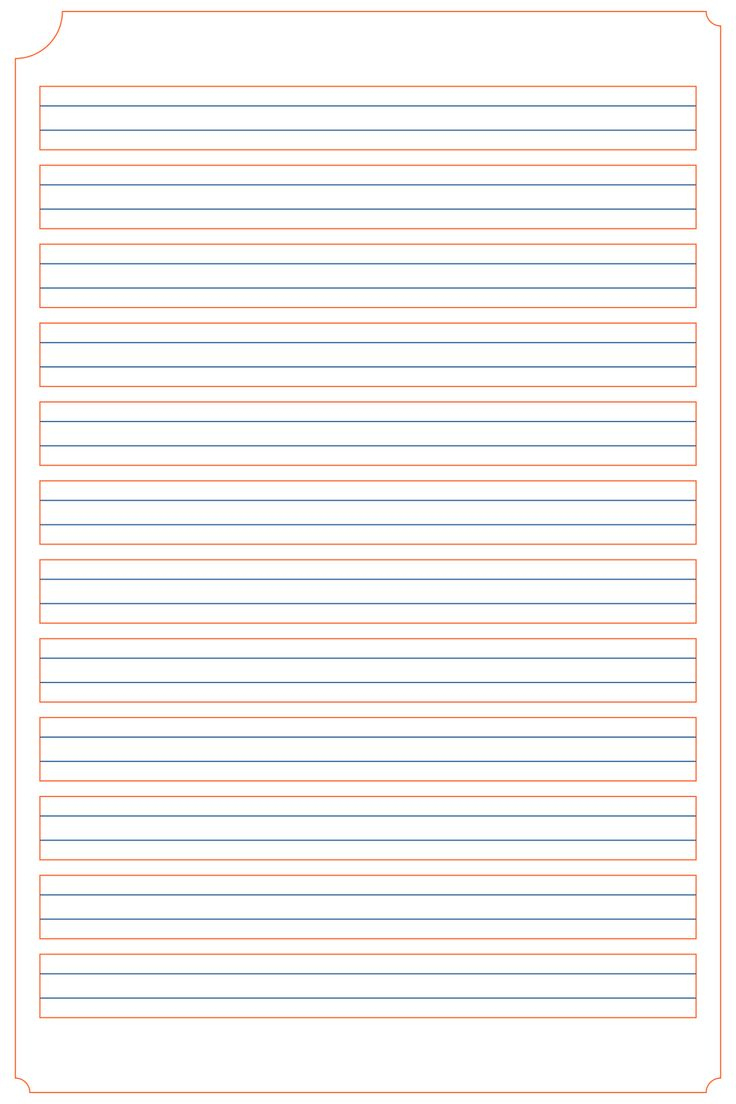 Free Blank Handwriting Worksheets Pdf Printable | Writing Paper regarding Free Printable Blank Handwriting Worksheets