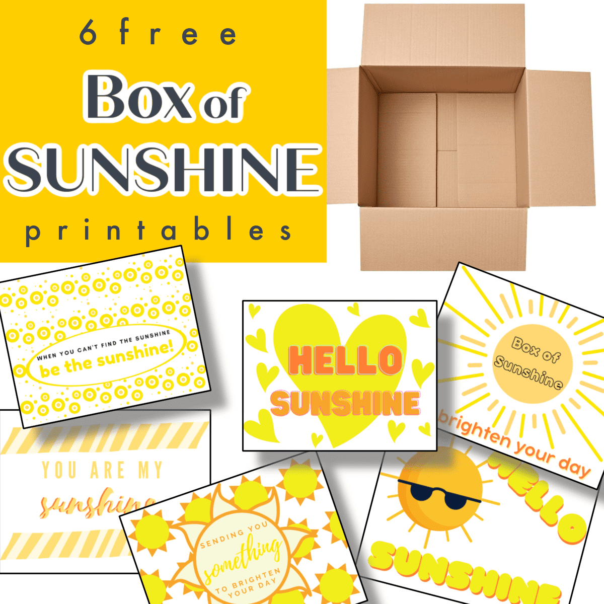Free Box Of Sunshine Printable - Organized 31 pertaining to Box Of Sunshine Free Printable