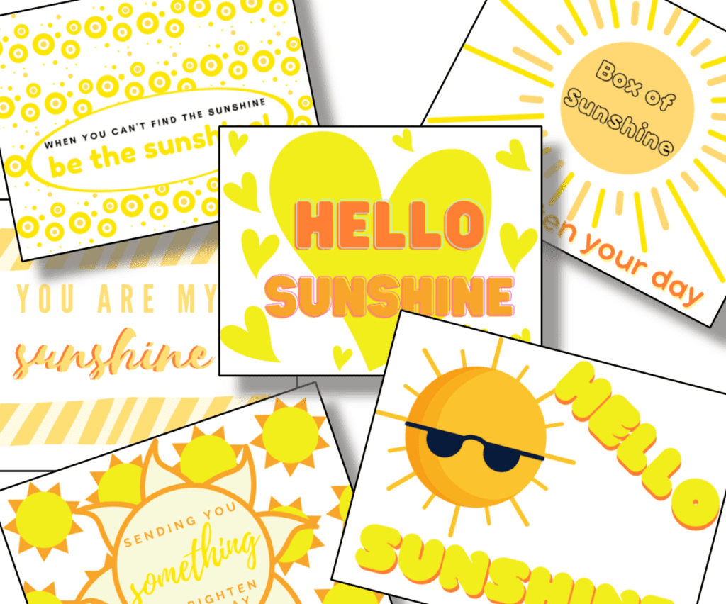Free Box Of Sunshine Printable - Organized 31 throughout Box Of Sunshine Free Printable
