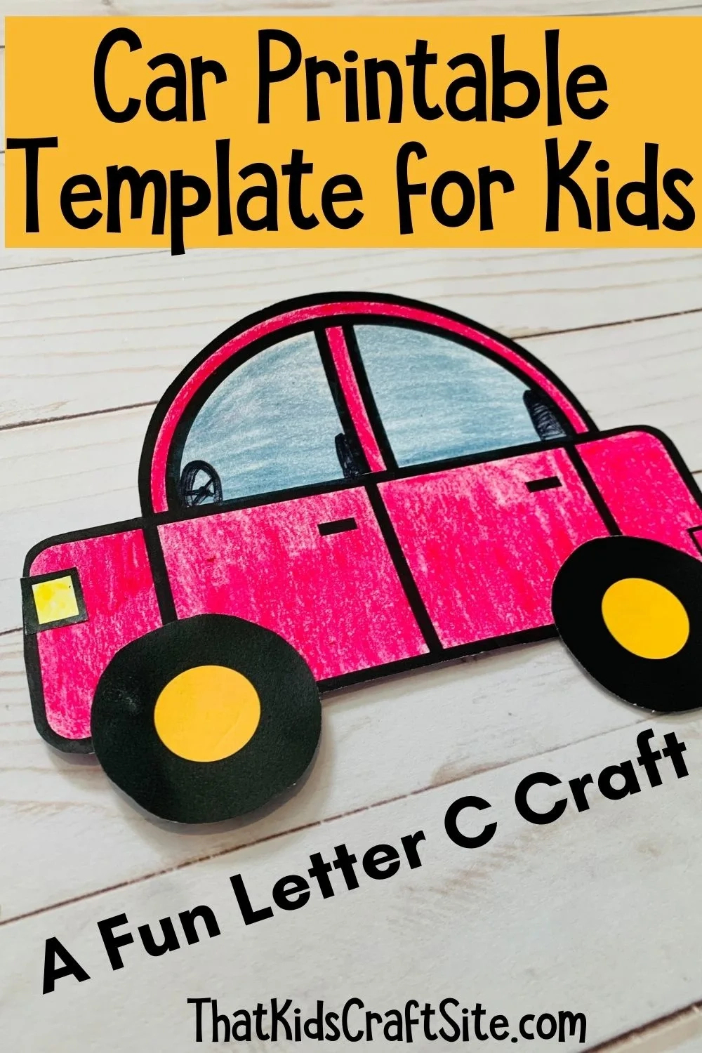 Free Car Printable Craft For Kids - That Kids&amp;#039; Craft Site within Free Printable Car Template