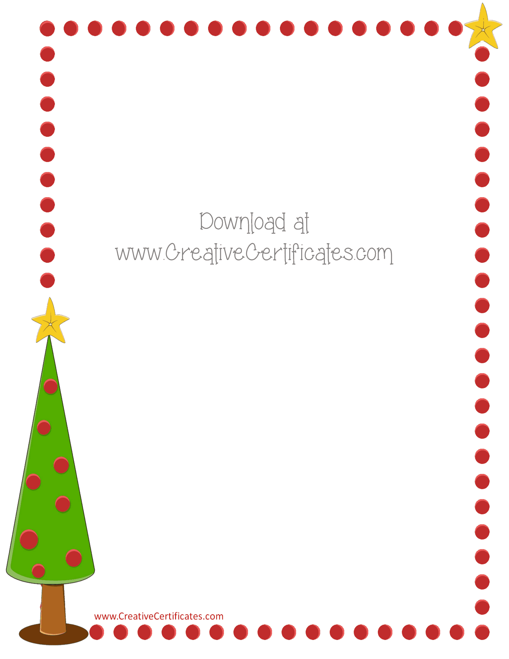 Free Christmas Border Templates - Customize Online Then Download with Free Printable Page Borders Christmas