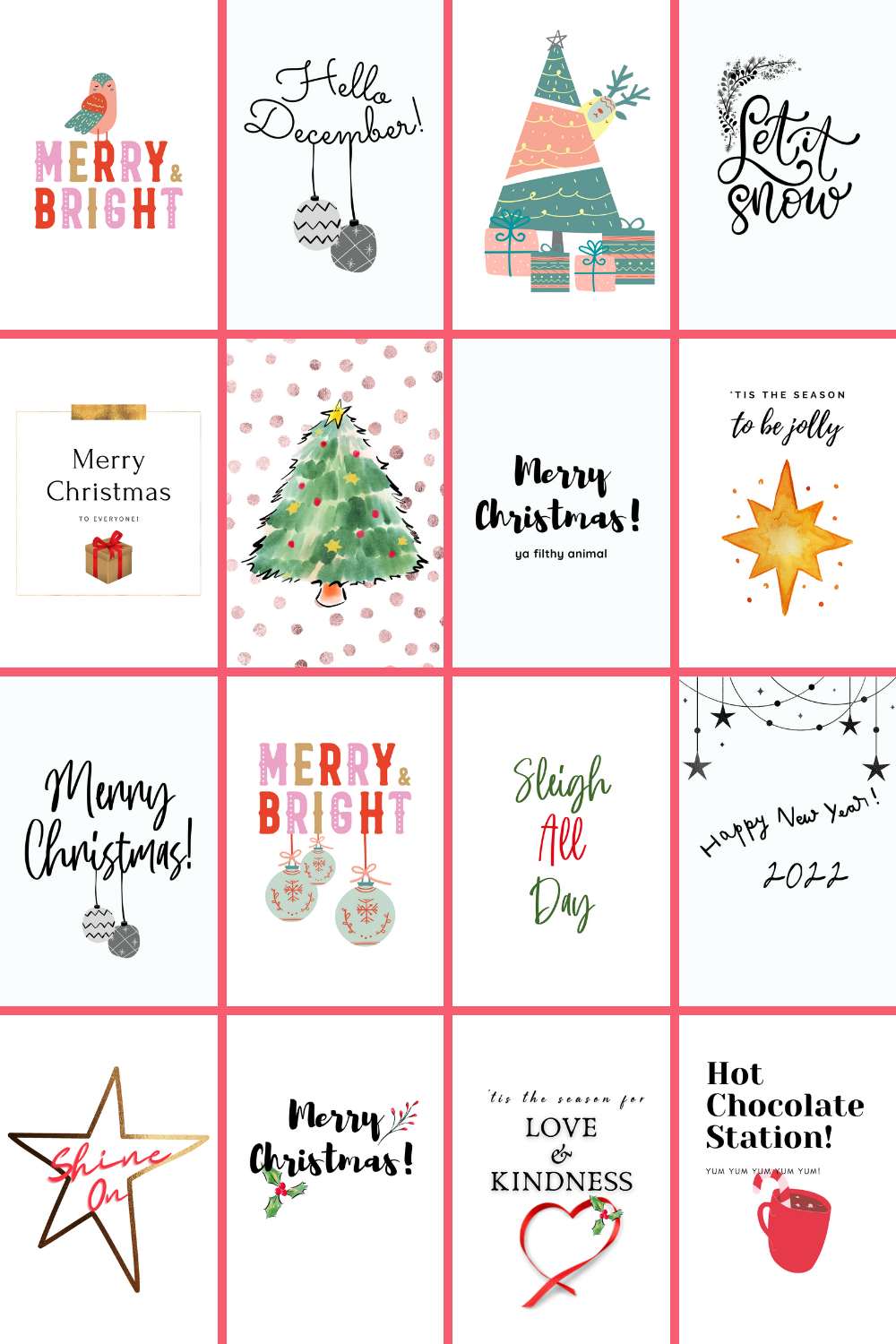 Free Christmas Printables For Stunning Wall Art And Journals intended for Free Printable Christmas Pictures