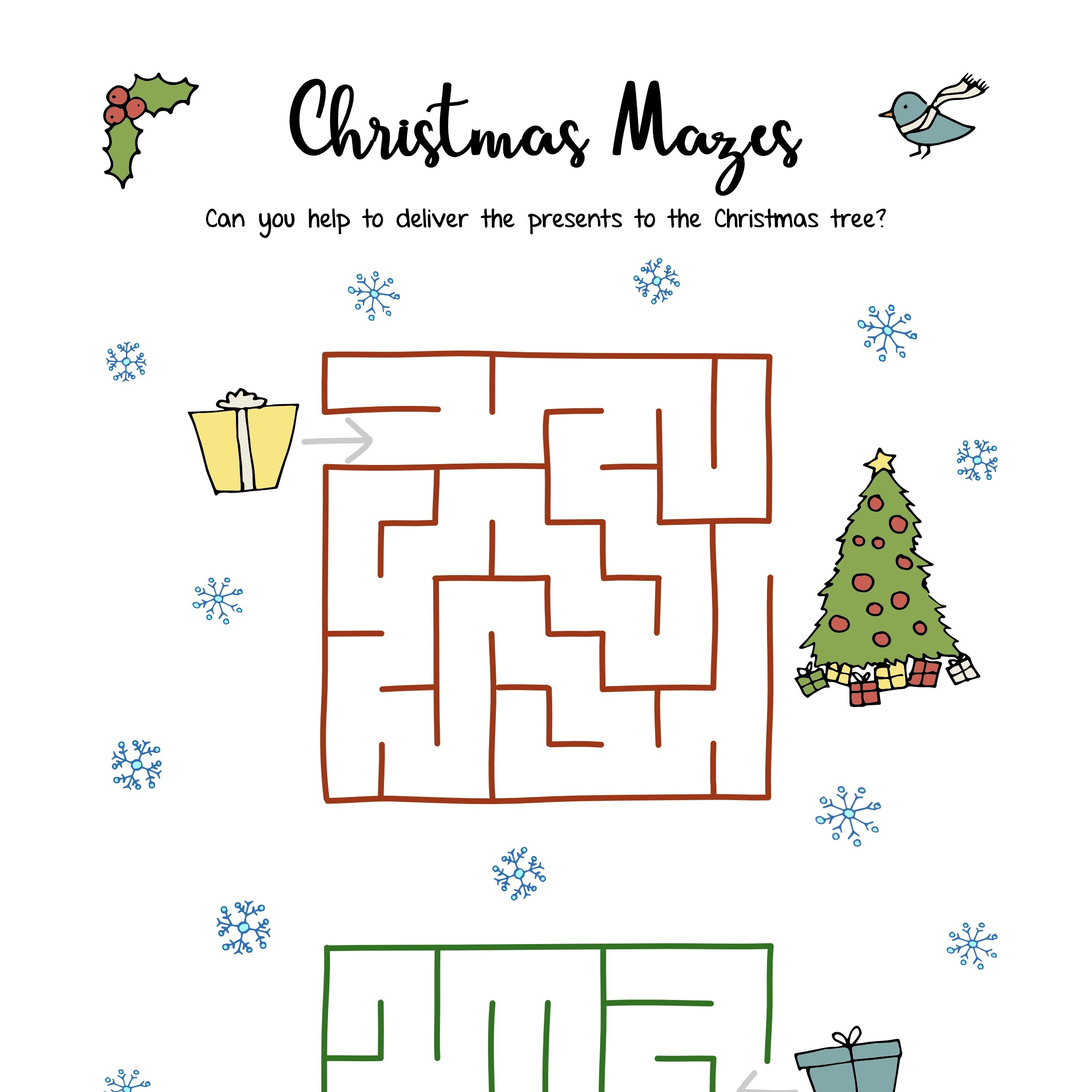 Free Christmas Printables – Puzzles | Mama Geek for Free Printable Christmas Puzzles