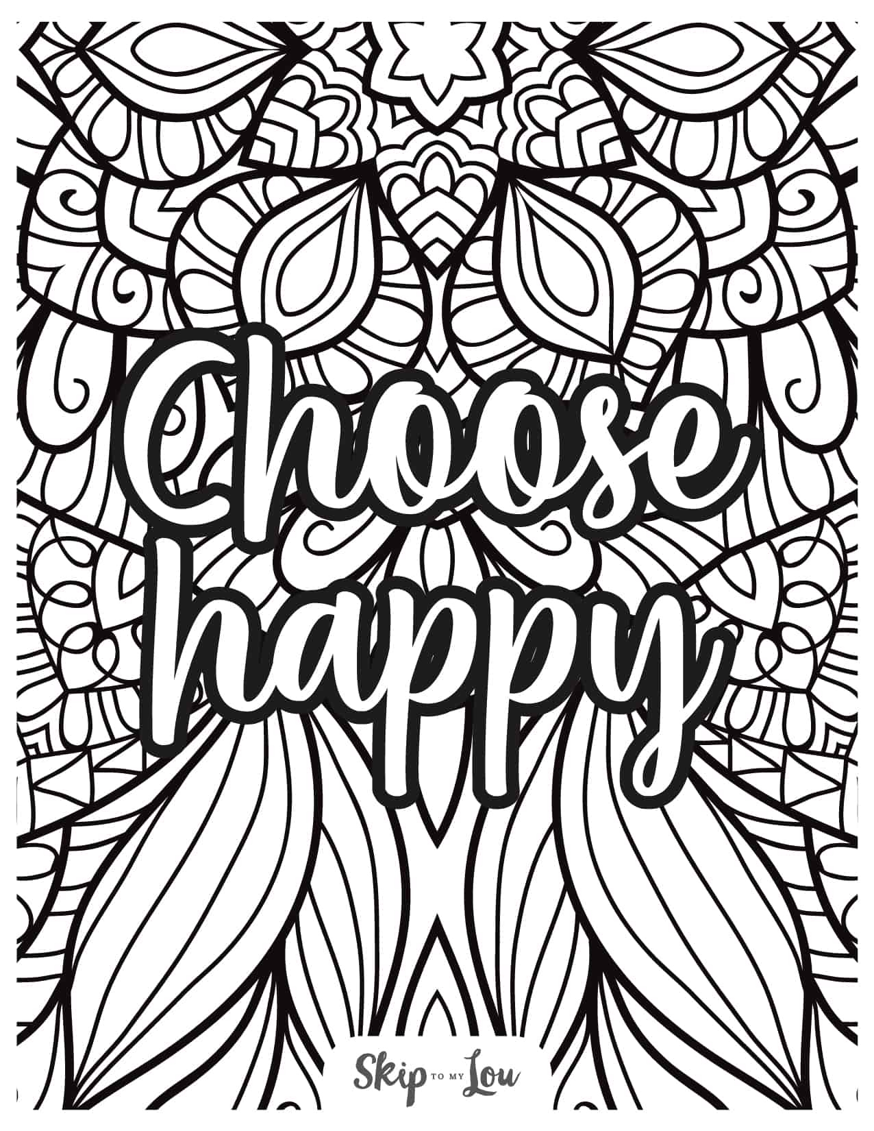 Free Coloring Pages For Adults | Skip To My Lou for Free Printable Coloring Sheets