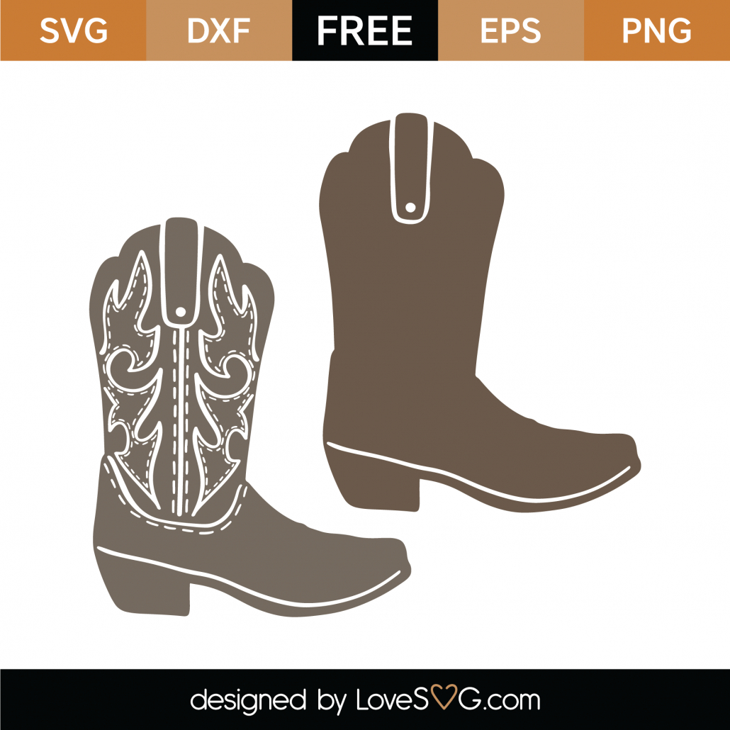 Free Cowboy Boots Svg Cut File - Lovesvg pertaining to Free Printable Cowboy Boot Stencil