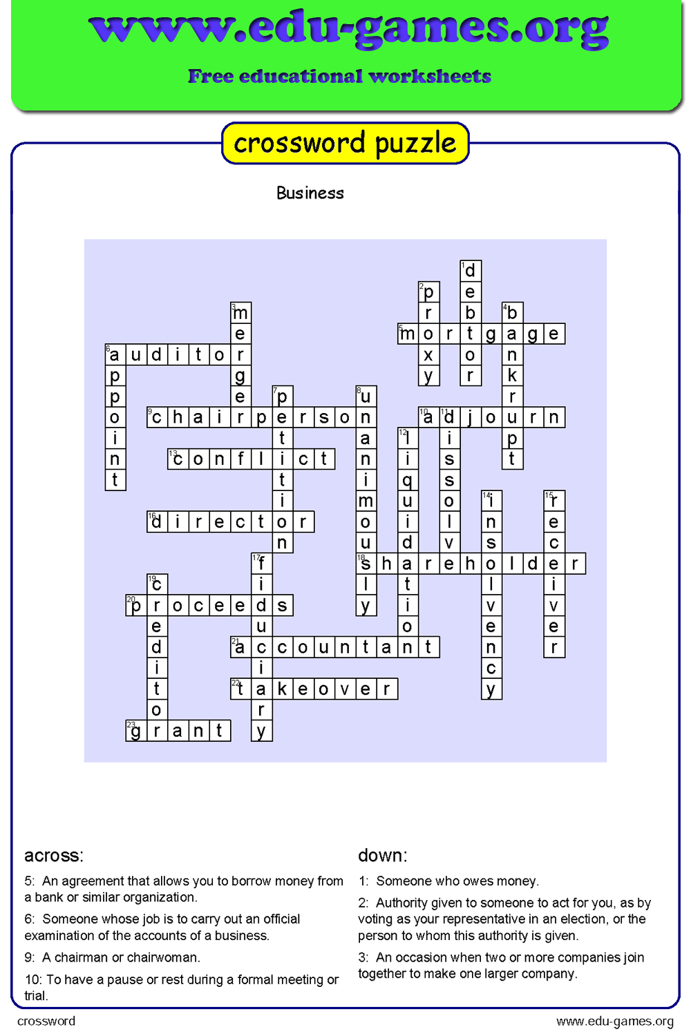 Free Crossword Maker For Kids - The Printable Worksheets Creator in Crossword Puzzle Maker Free Printable With Answer Key