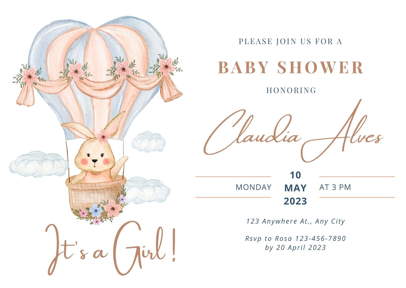 Free Custom Printable Baby Shower Card Templates | Canva with Baby Shower Cards Online Free Printable