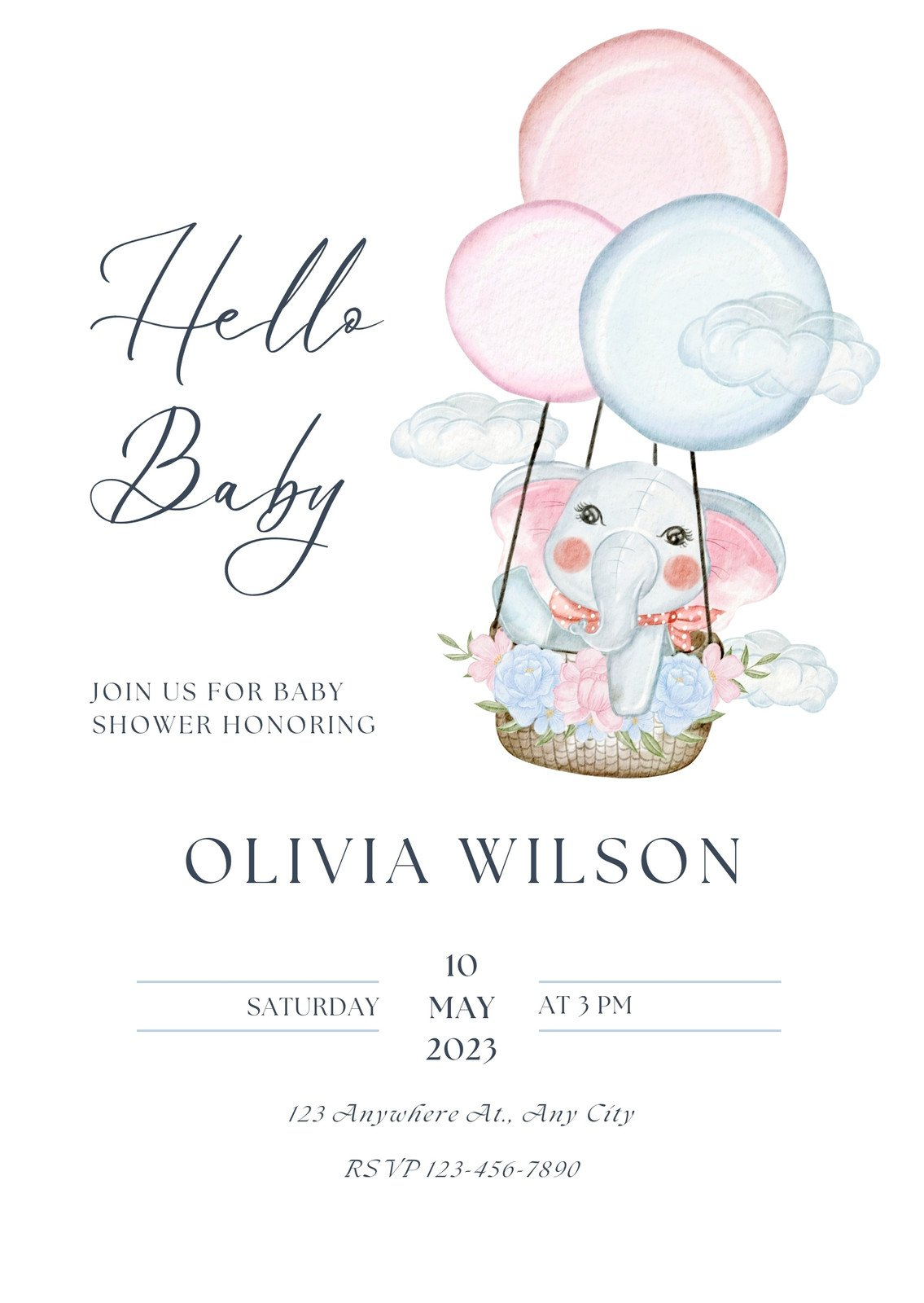 Free, Custom Printable Baby Shower Invitation Templates | Canva in Free Printable Baby Shower Invitation Maker