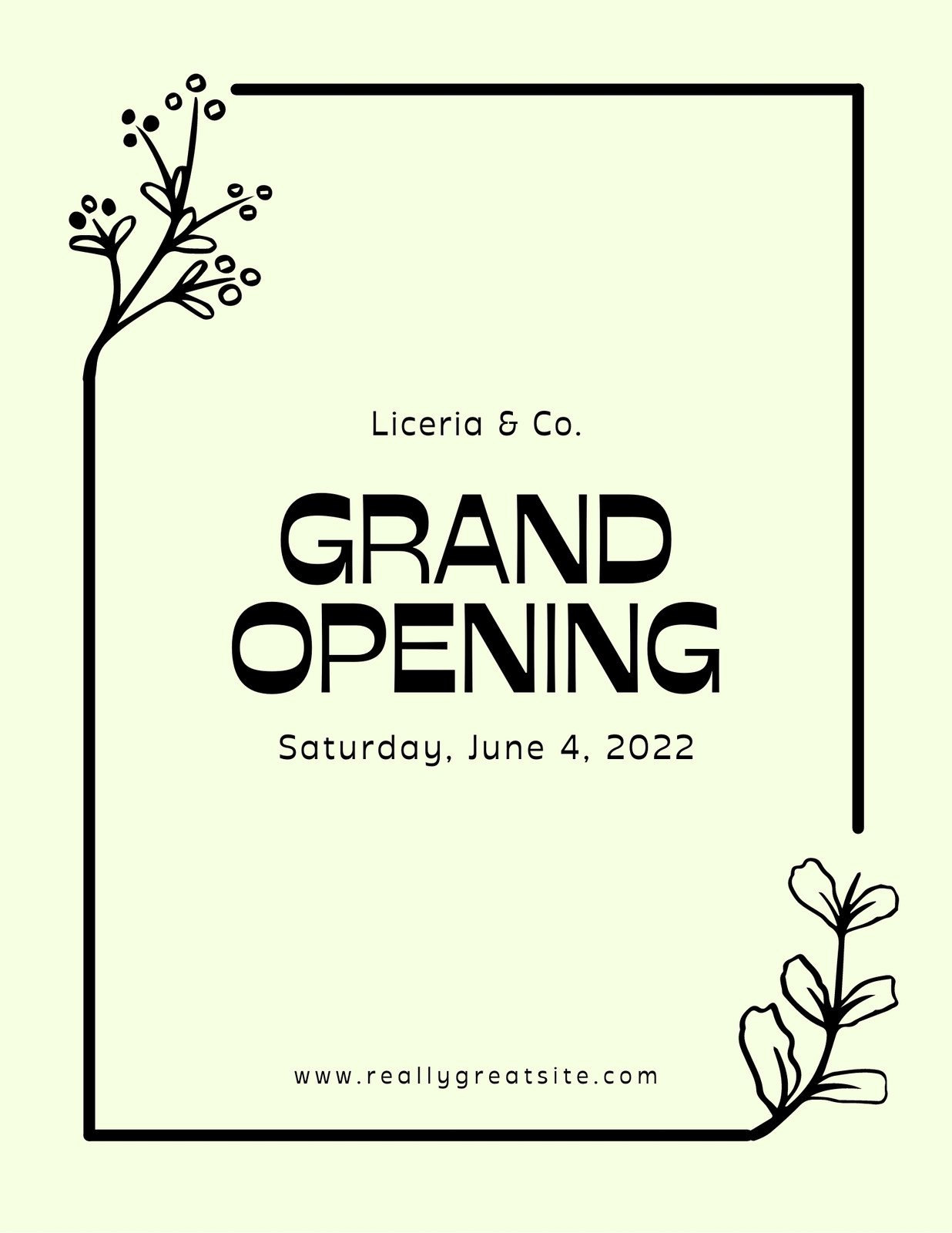 Free Custom Printable Grand Opening Flyer Templates | Canva regarding Free Printable Flyer Templates