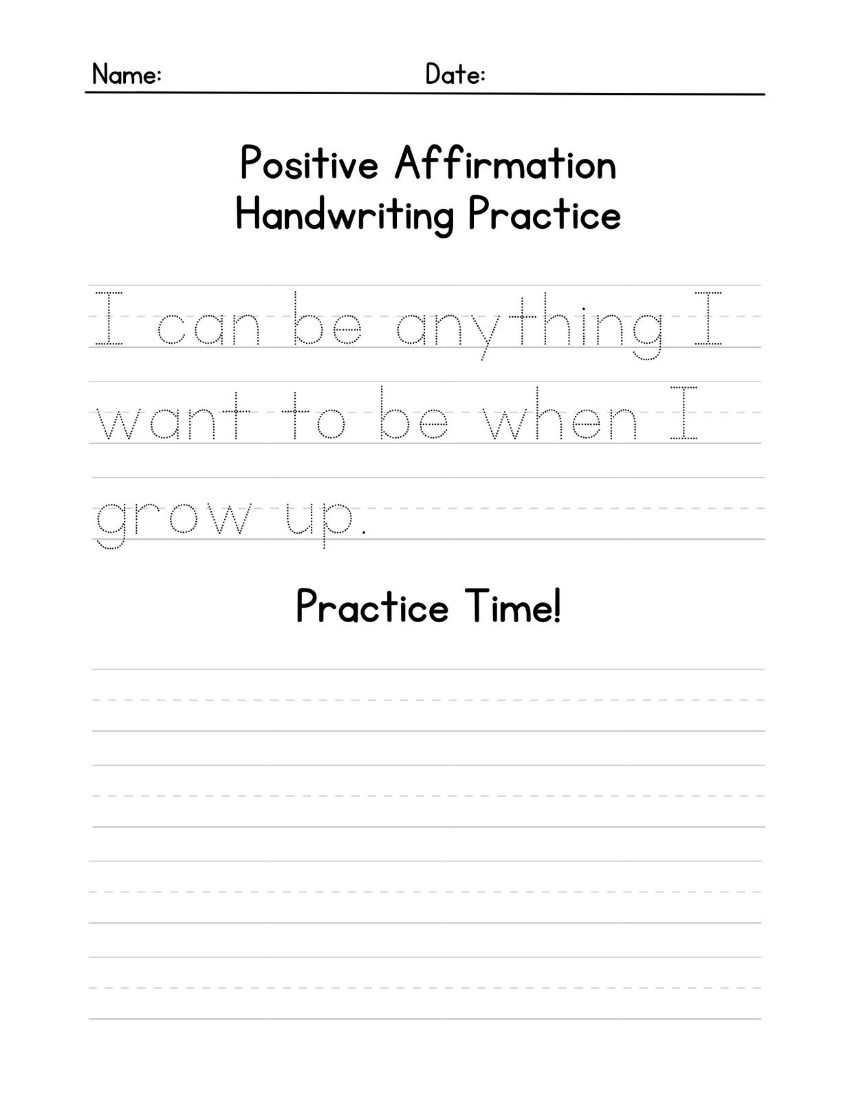 Free Custom Printable Handwriting Worksheet Templates | Canva for Free Printable Handwriting Worksheets